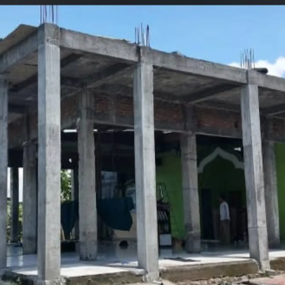 pembanguan masjid progress